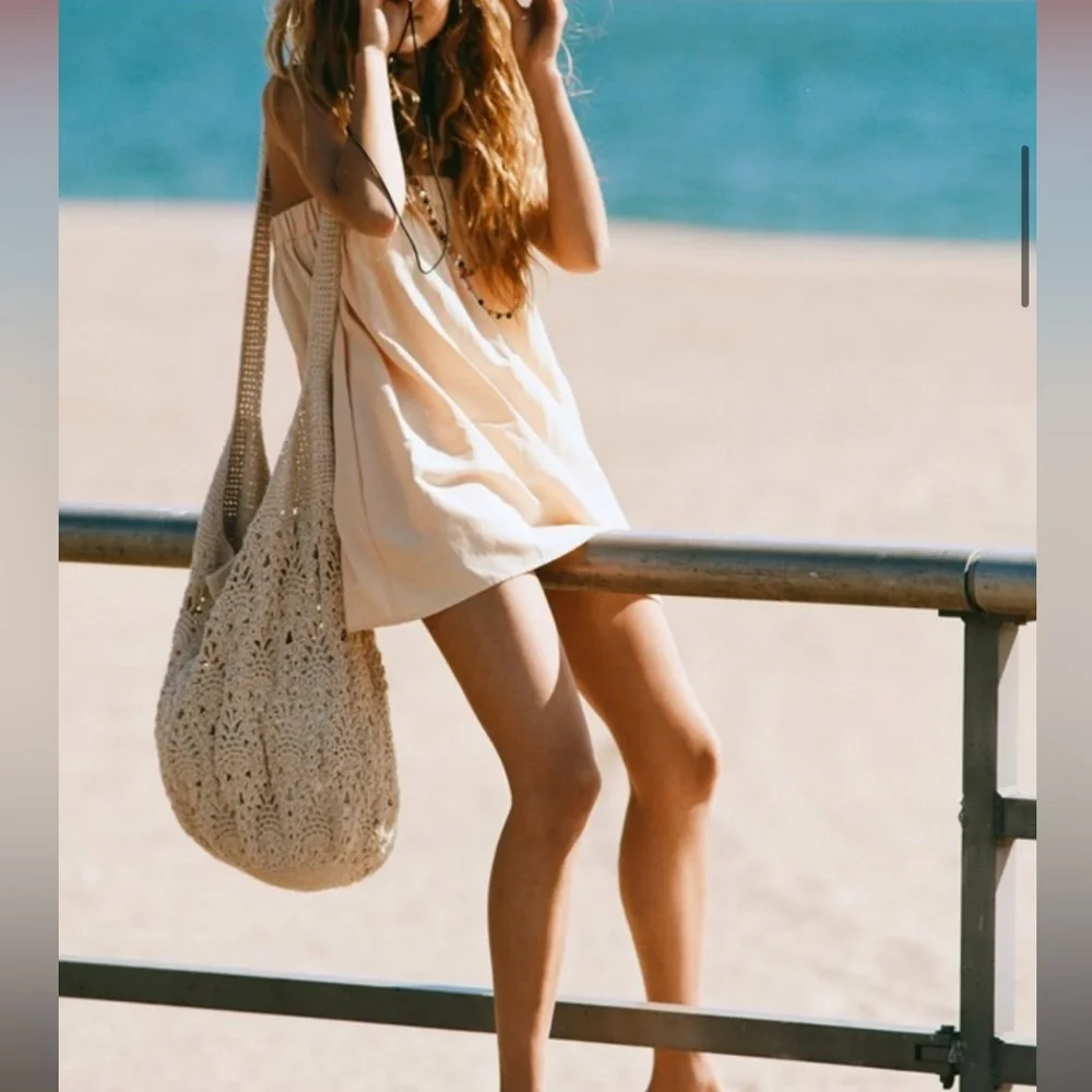 Zara Linen Blend Mini Dress - Picture 4 of 4